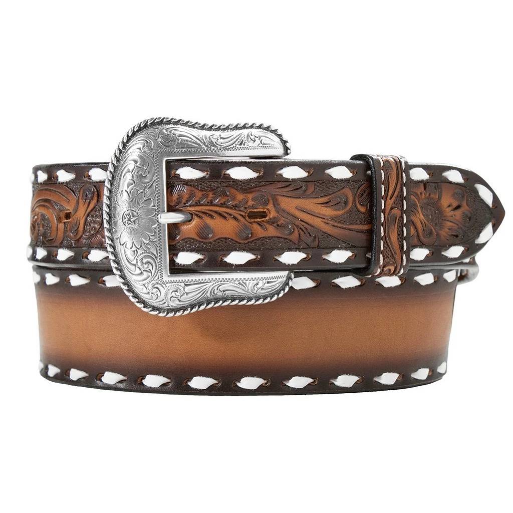 3D Men's 1 3/4 - 1 1/2" Blank Name Brown Belt