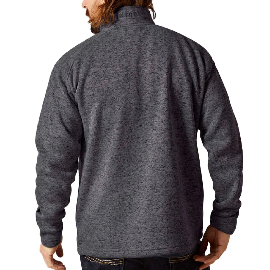 Ariat Men's 1/4 Zip Caldwell Logo Sweater - Image 2