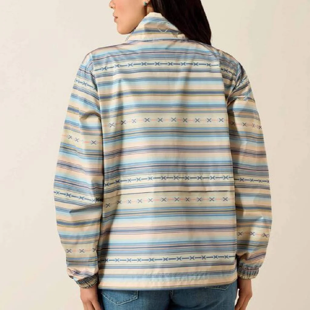 Ariat Women's Sunset Serape Stripe 1/4 Zip Whisper Pullover Jacket - Image 2