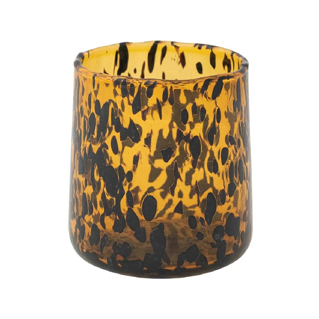 Confetti Tortoise Shell Drinking Glass - 10 oz