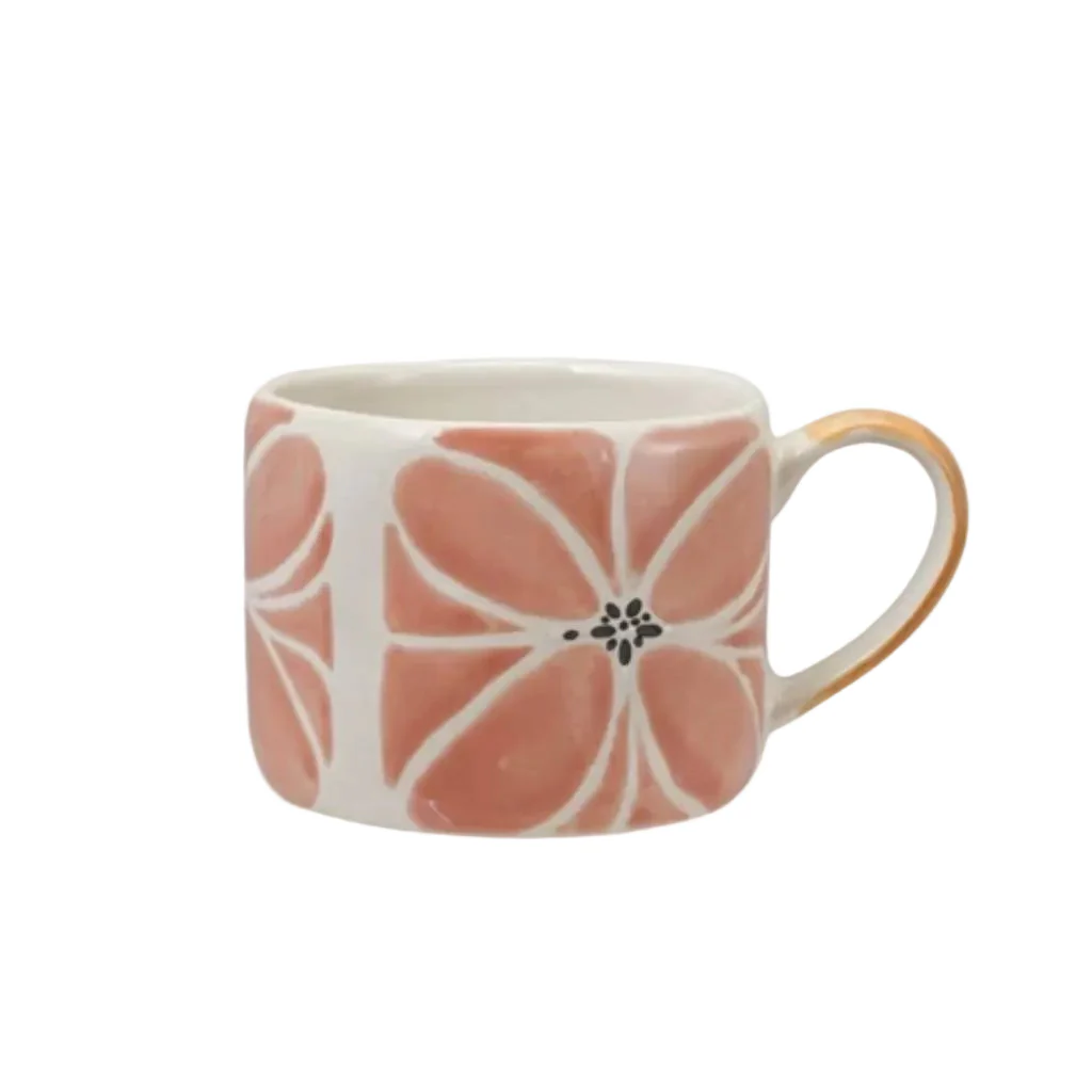 Relief Design Stoneware Mug - 10 oz - Image 2
