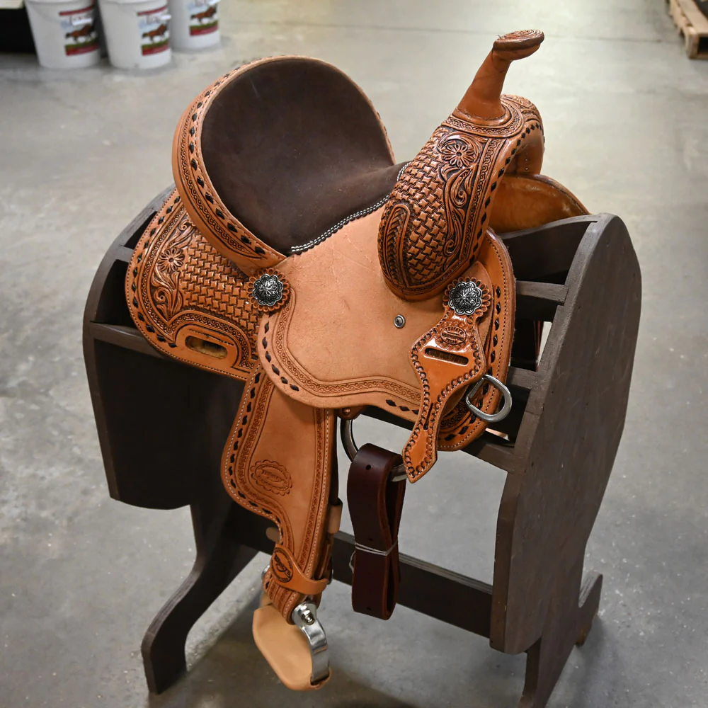 10" TESKEY'S YOUTH BARREL SADDLE