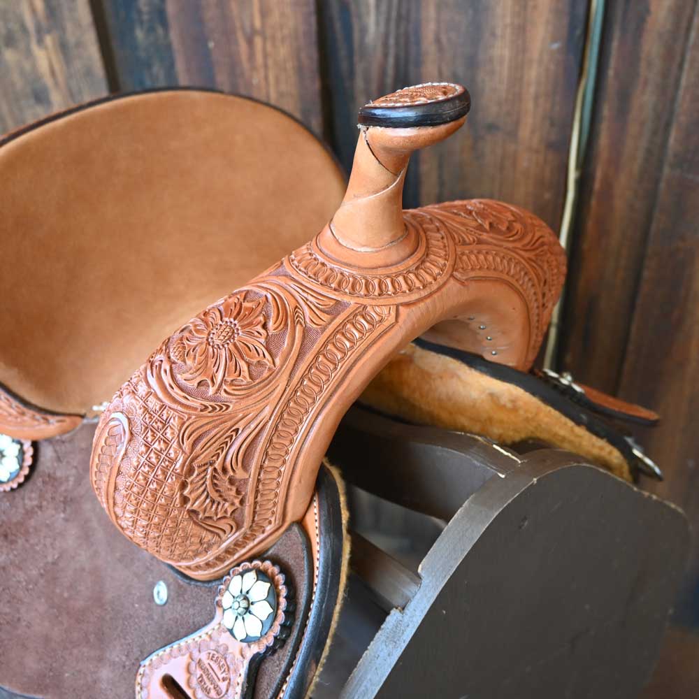 10" TESKEY'S YOUTH BARREL SADDLE - Image 2