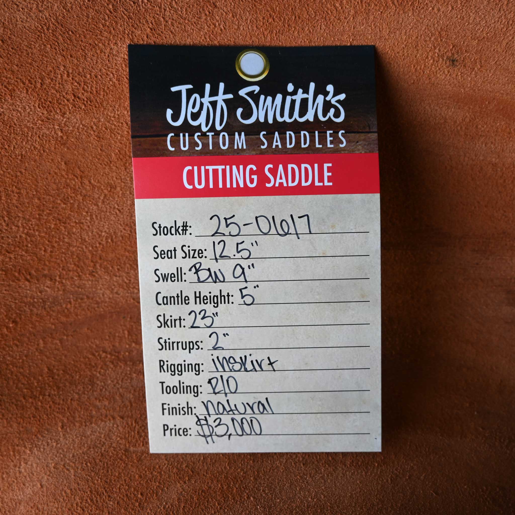 12.5" JEFF SMITH BUSTER WELCH CUTTING SADDLE - Image 3