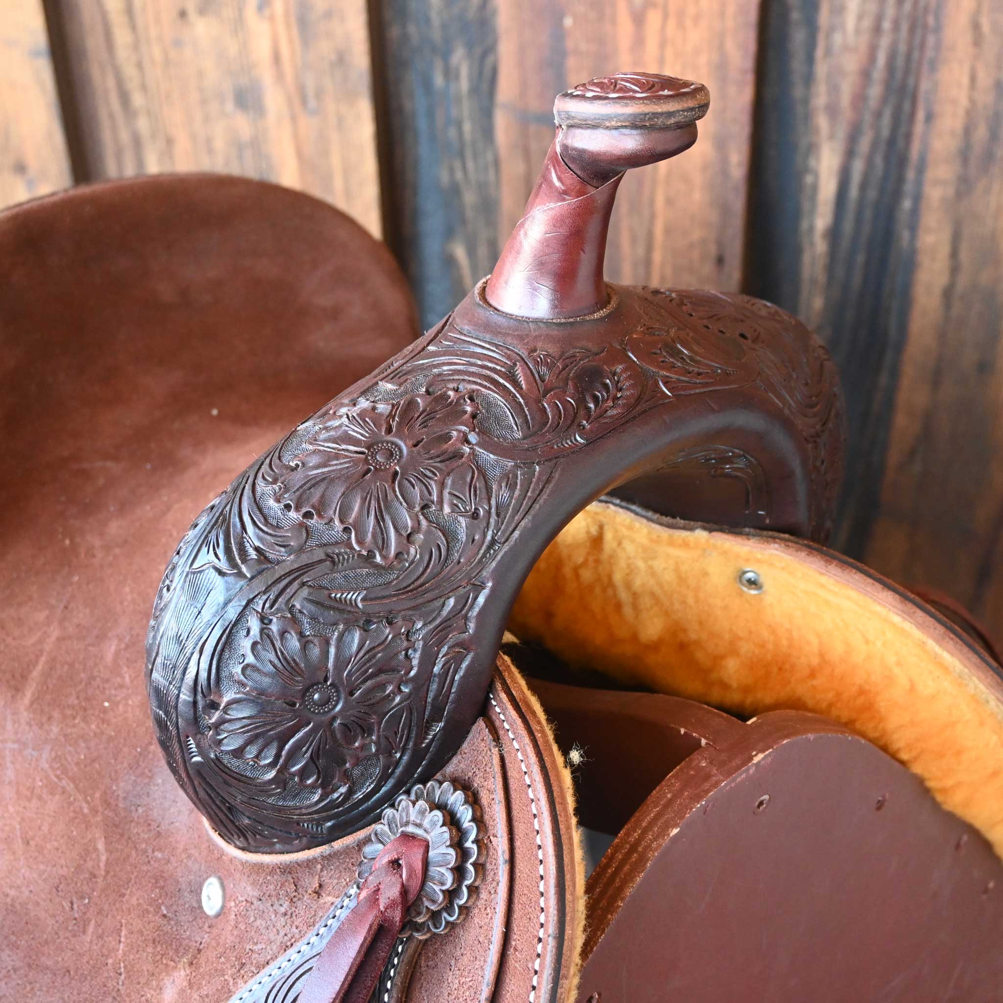 12.5" JEFF SMITH JUNIOR BUSTER WELCH CUTTING SADDLE - Image 2
