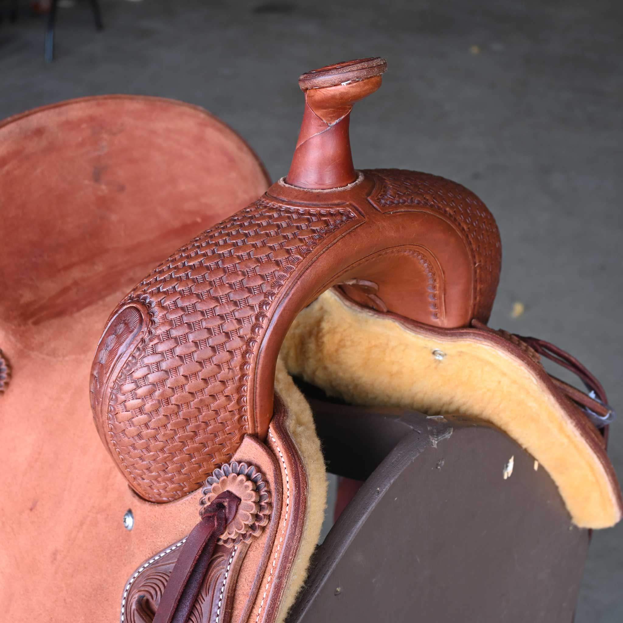 12.5" JEFF SMITH BUSTER WELCH JUNIOR CUTTING SADDLE - Image 2