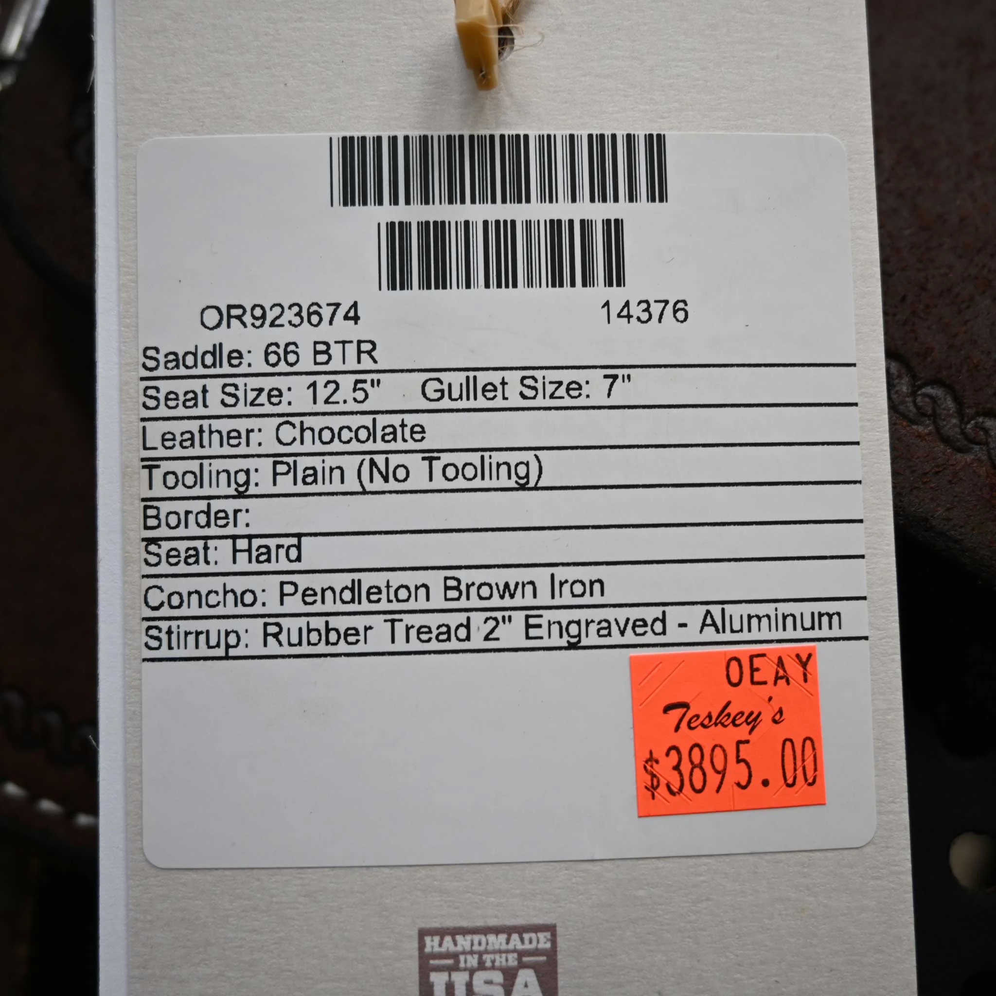 12.5" MARTIN BTR BARREL SADDLE - Image 3