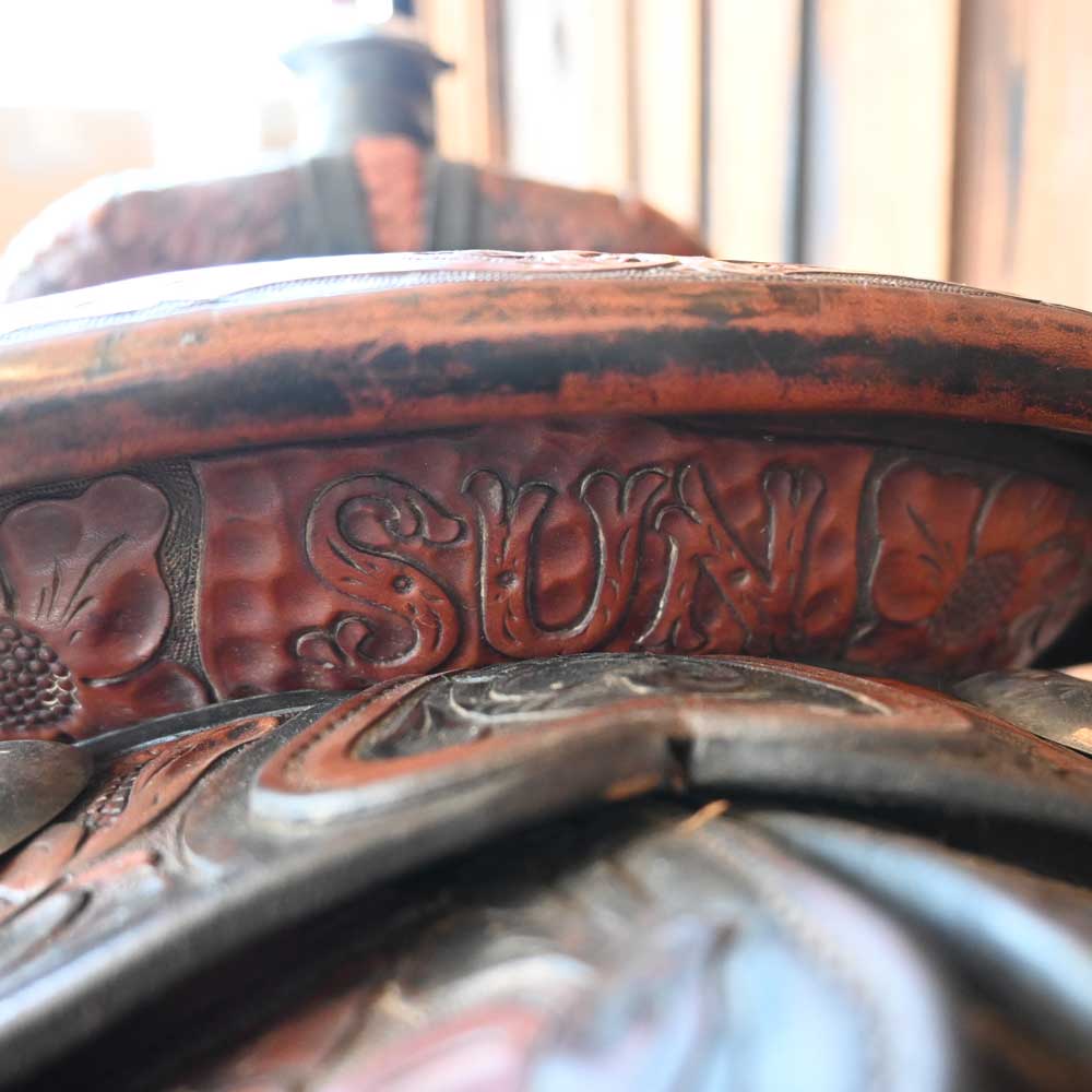 Custom Made 1960's Saddle w/Visalia Silver - Image 5