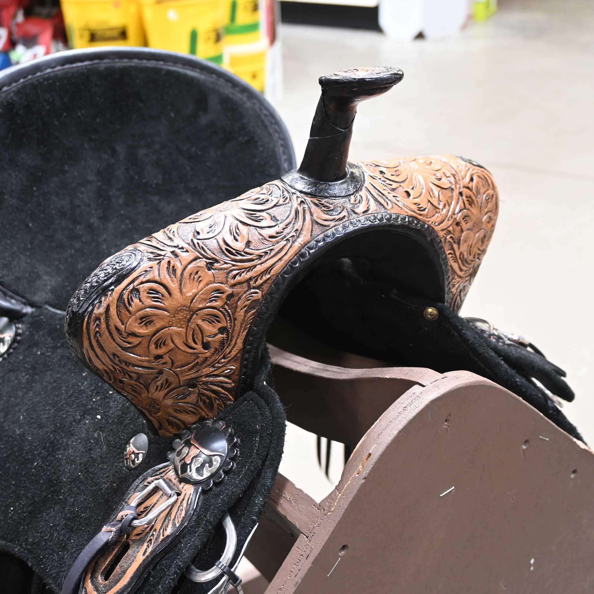 12.5" SEVEN YOUTH LIGHTWEIGHT ( WOOD TREE ) BARREL SADDLE - Image 2