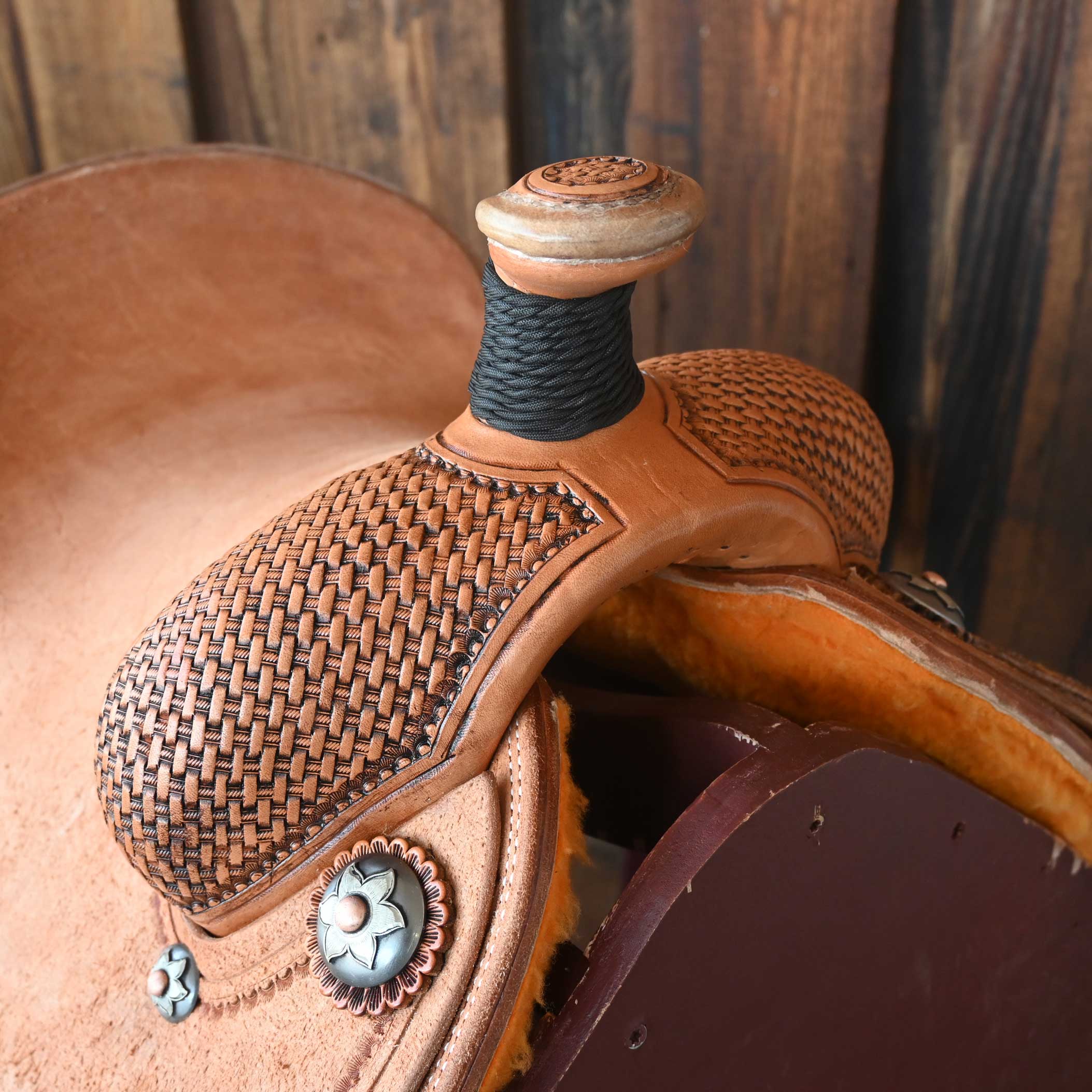 12.5" PATRICK SMITH YOUTH TEAM ROPING SADDLE - Image 2