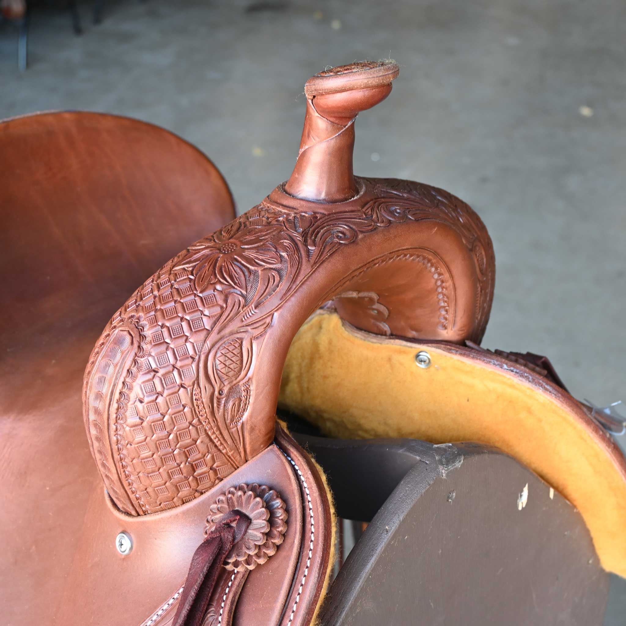 12" JEFF SMITH BUSTER WELCH JUNIOR CUTTING SADDLE - Image 2