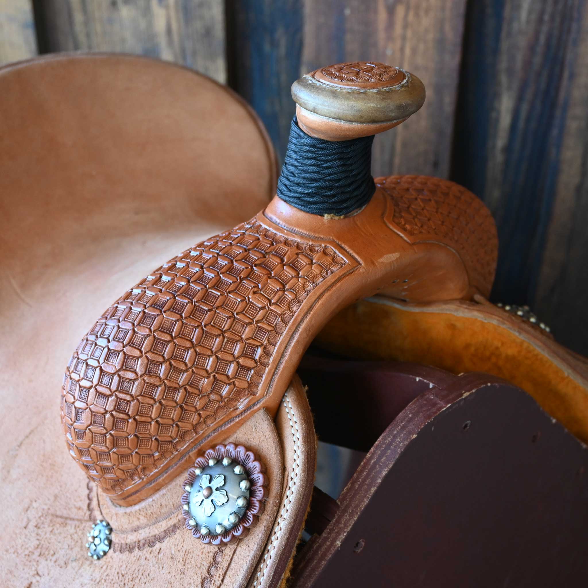 12" PATRICK SMITH TEAM ROPING SADDLE - Image 2
