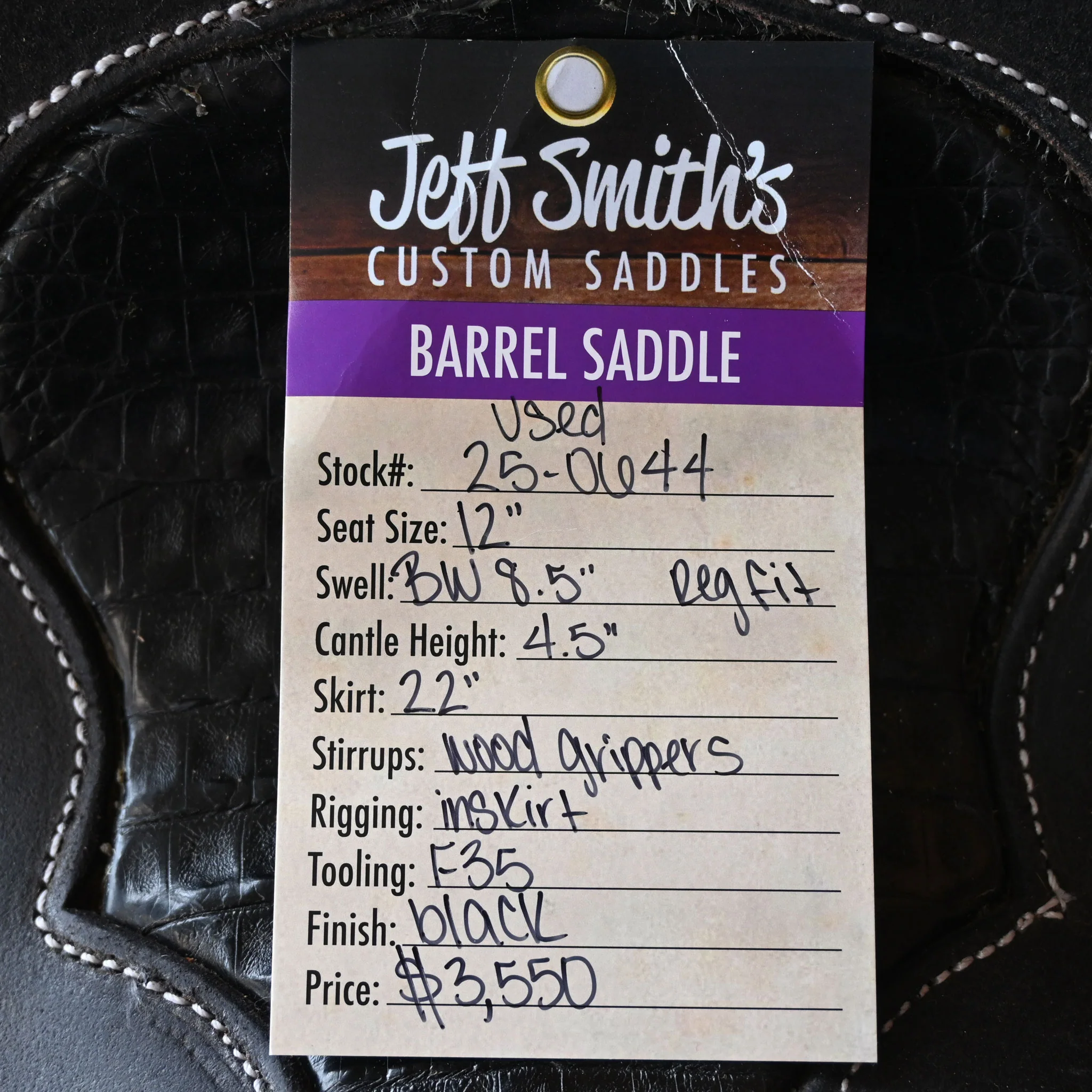 12" USED JEFF SMITH BARREL SADDLE - Image 5