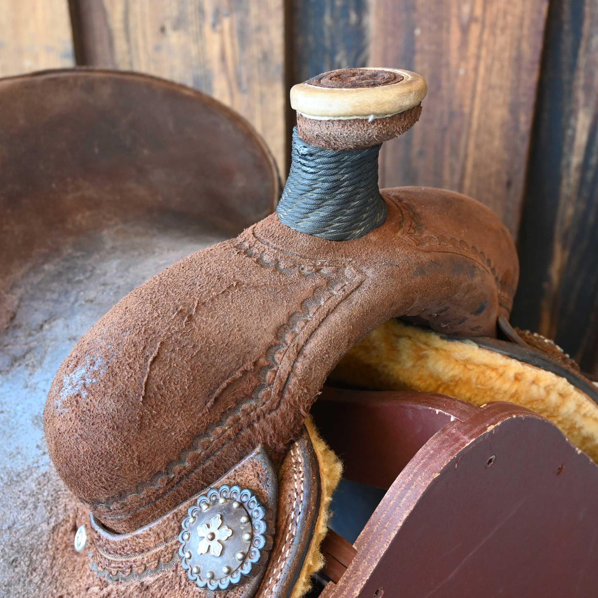 12" USED PATRICK SMITH TEAM ROPING SADDLE - Image 2