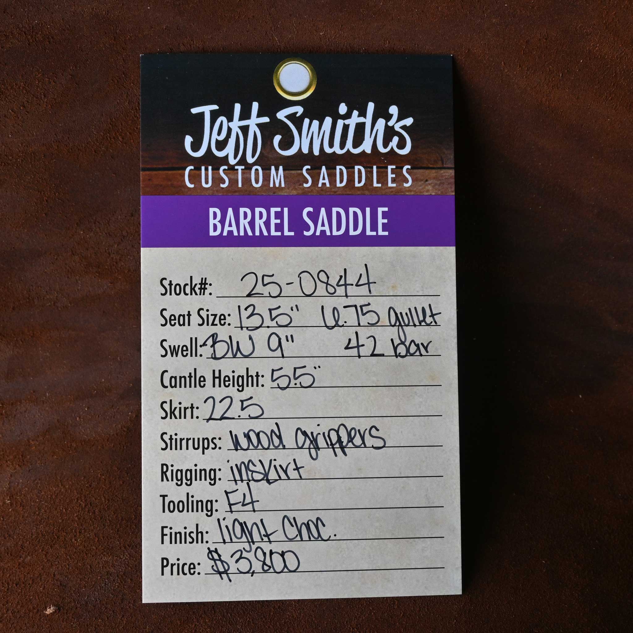 13.5" JEFF SMITH BARREL SADDLE - Image 3