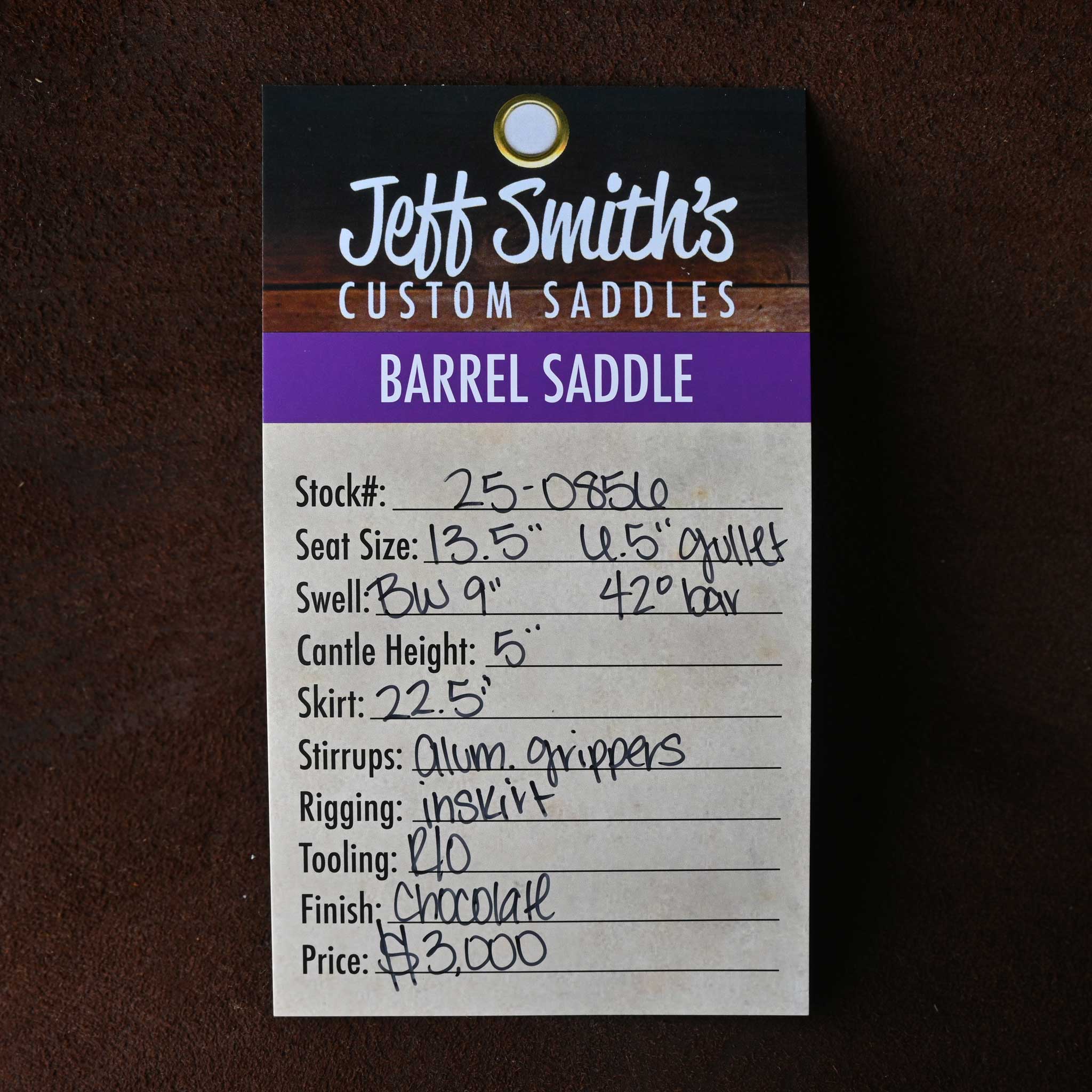 13.5" JEFF SMITH BARREL SADDLE - Image 3