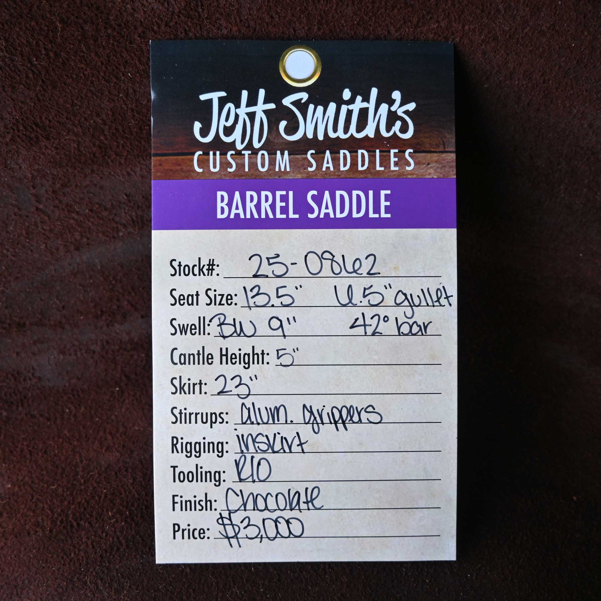 13.5" JEFF SMITH BARREL SADDLE - Image 3