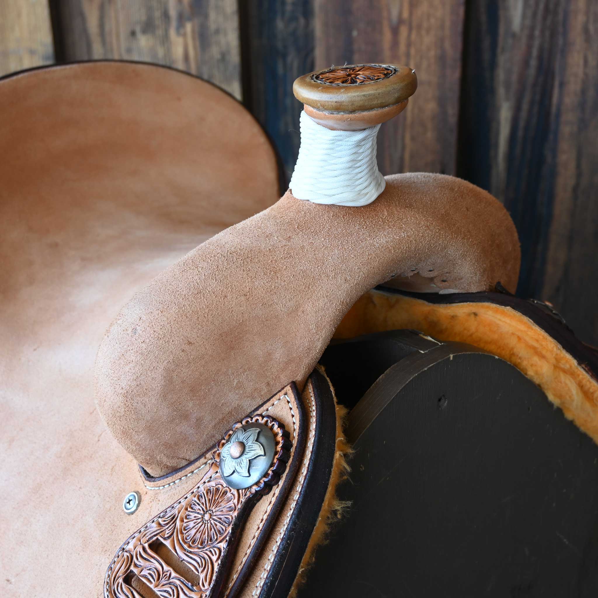 13.5" TESKEY'S TEAM ROPING SADDLE - Image 2
