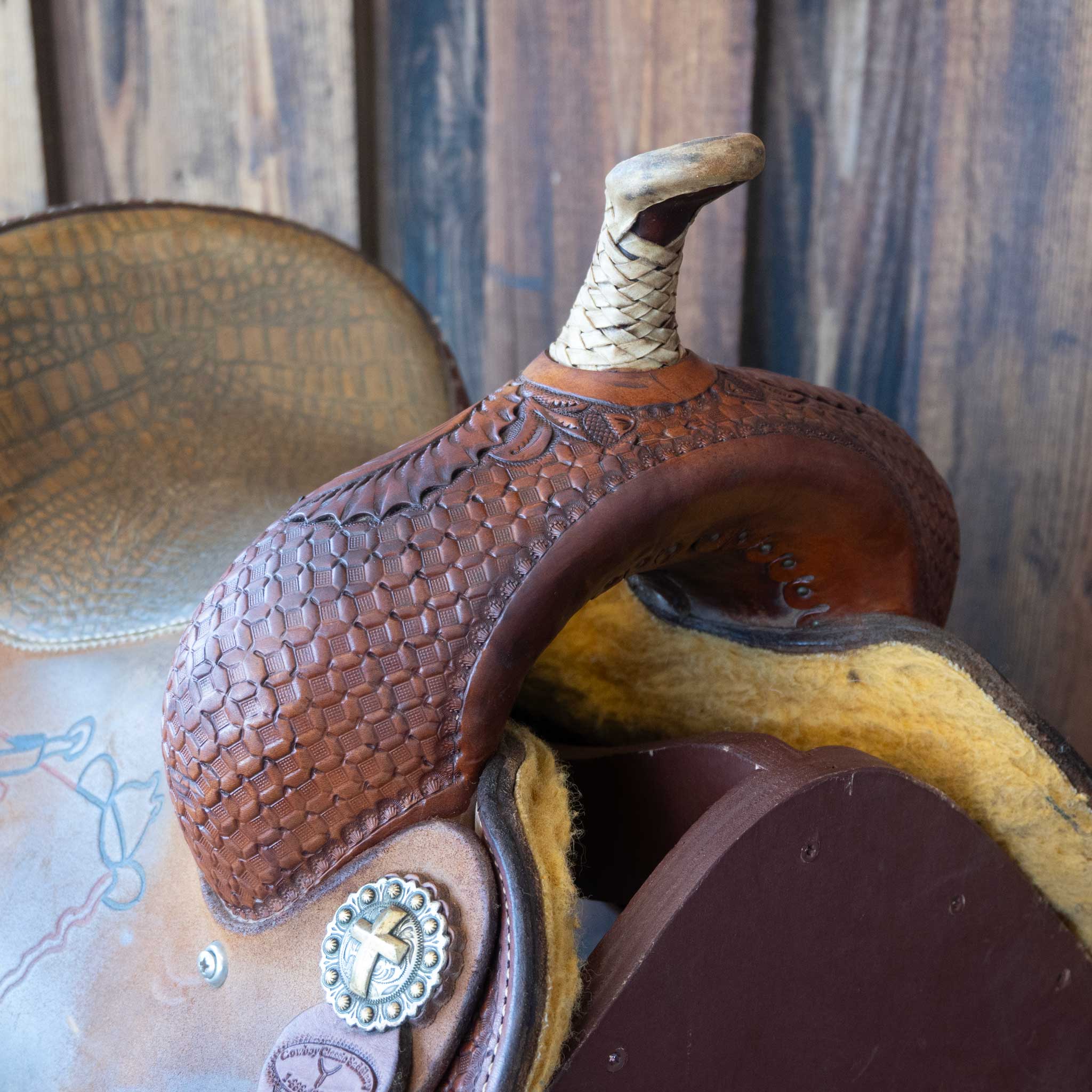 13.5" USED COWBOY CLASSIC BARREL SADDLE - Image 2