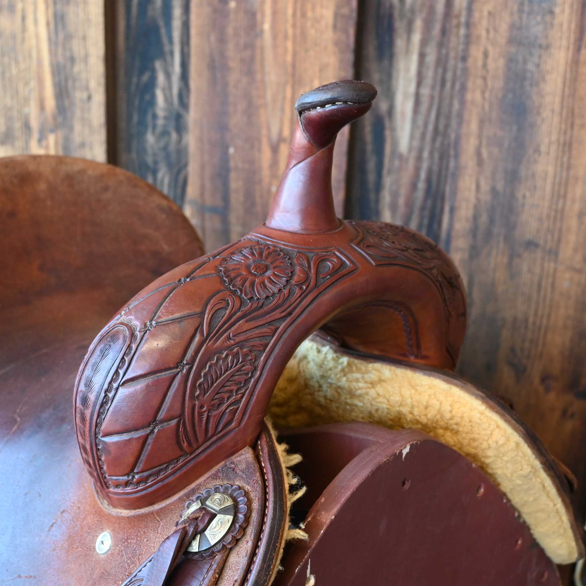 13.5" USED JEFF SMITH BARREL SADDLE - Image 2