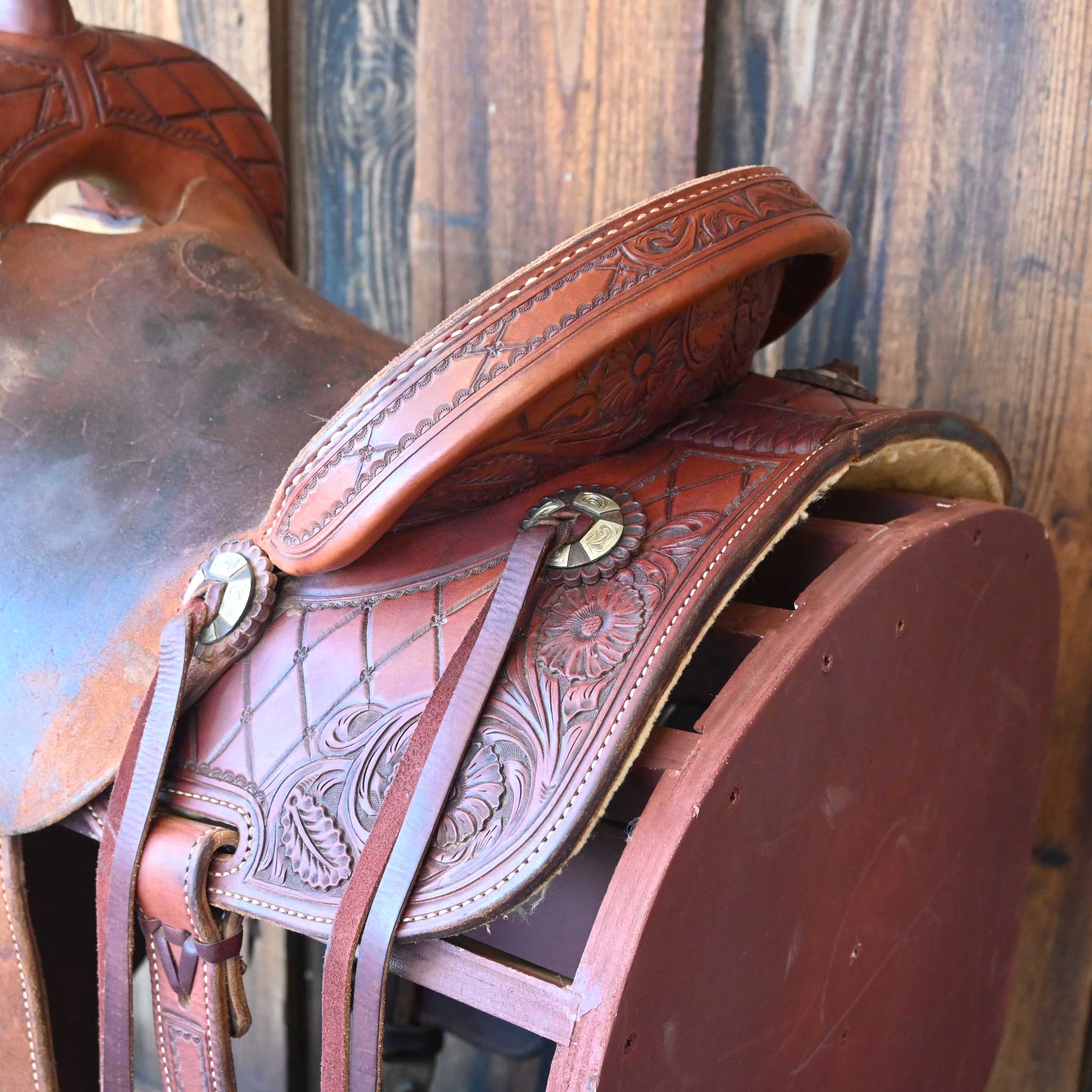13.5" USED JEFF SMITH BARREL SADDLE - Image 3