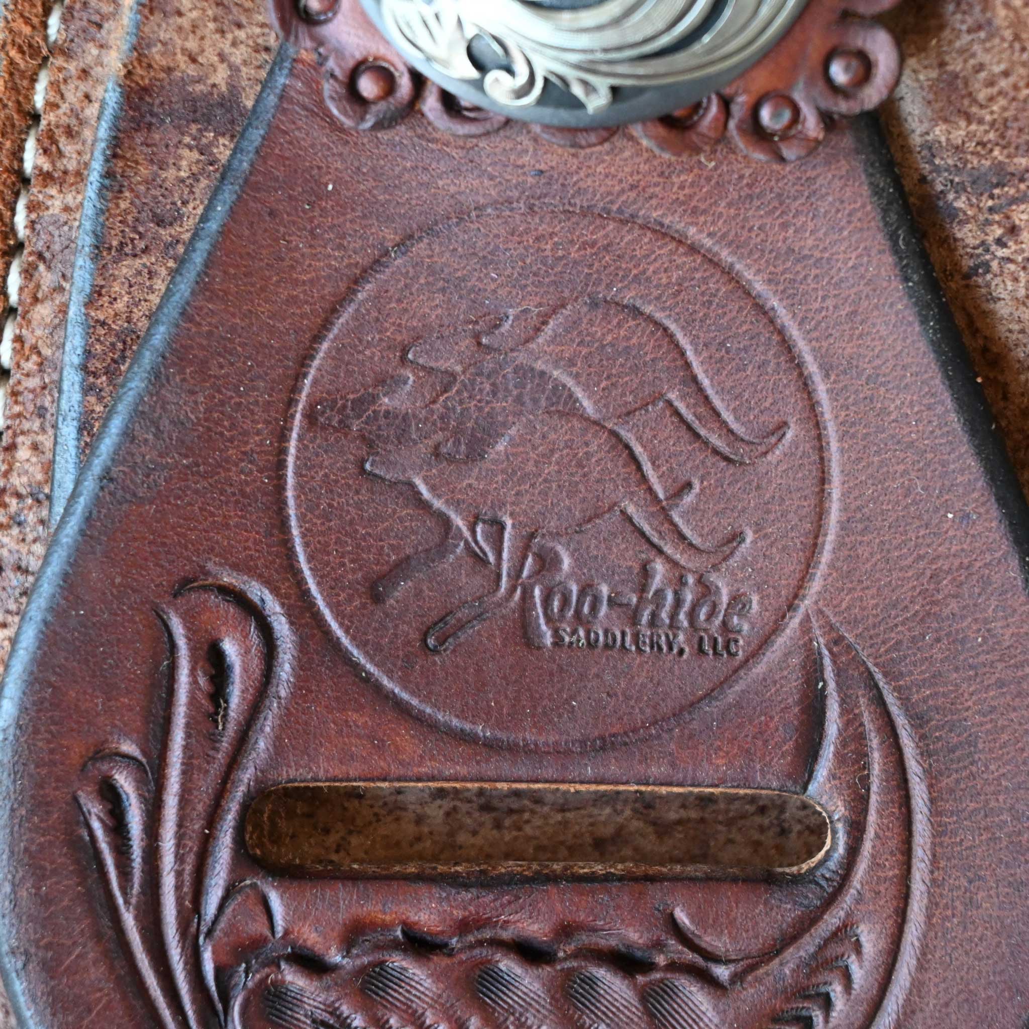 13.5" USED ROO HIDE BARREL SADDLE - Image 4