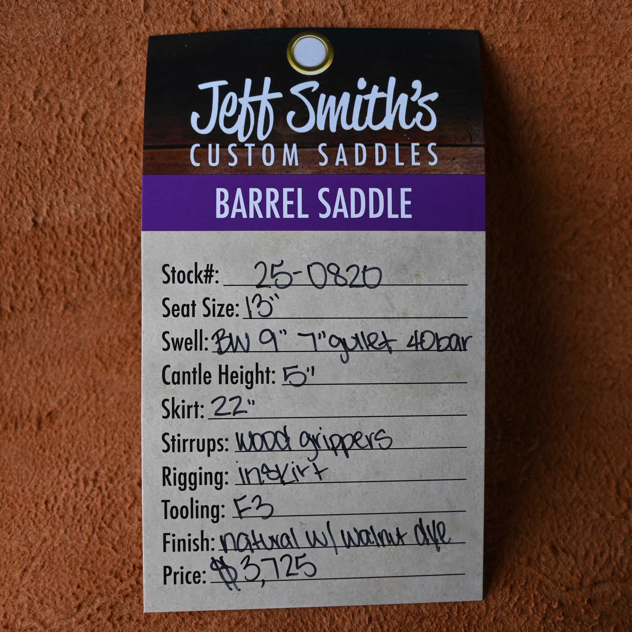 13" JEFF SMITH BARREL SADDLE - Image 3