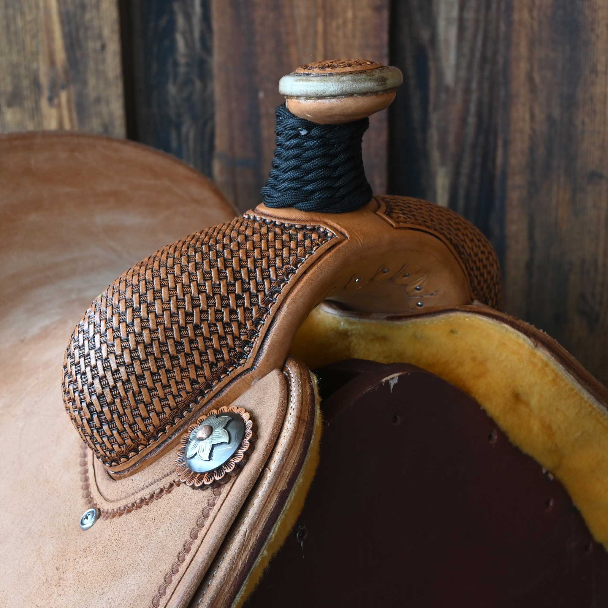 13" PATRICK SMITH TEAM ROPING SADDLE - Image 2