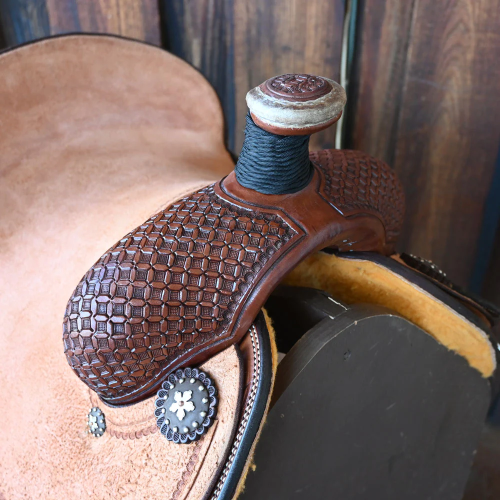 13" PATRICK SMITH YOUTH TEAM ROPING SADDLE - Image 2