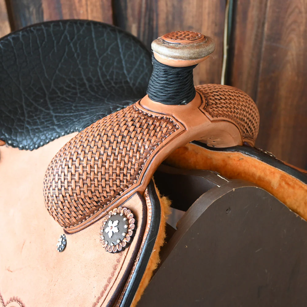 13" PATRICK SMITH YOUTH TEAM ROPING SADDLE - Image 2