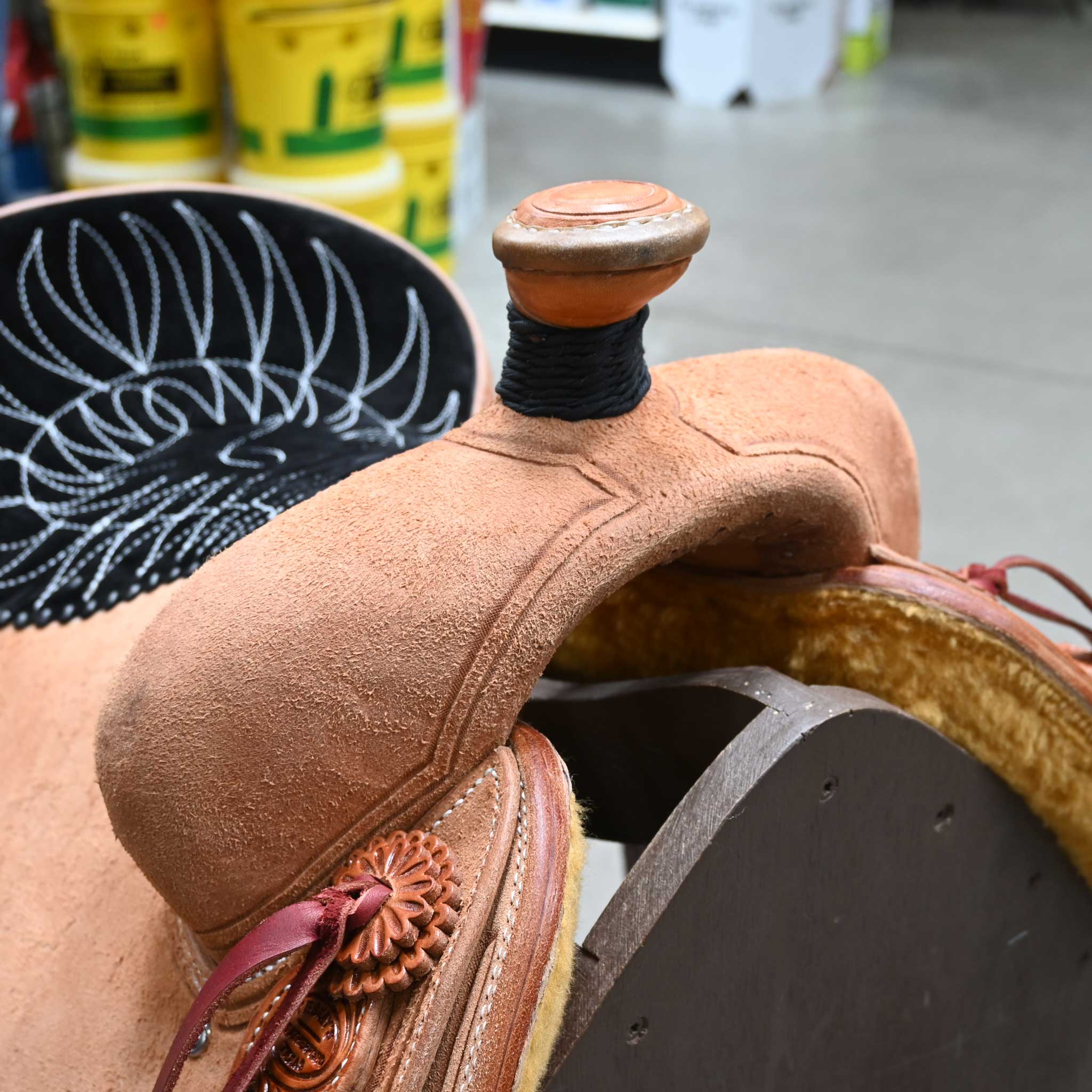 13" TESKEY'S CALF ROPING SADDLE - Image 2