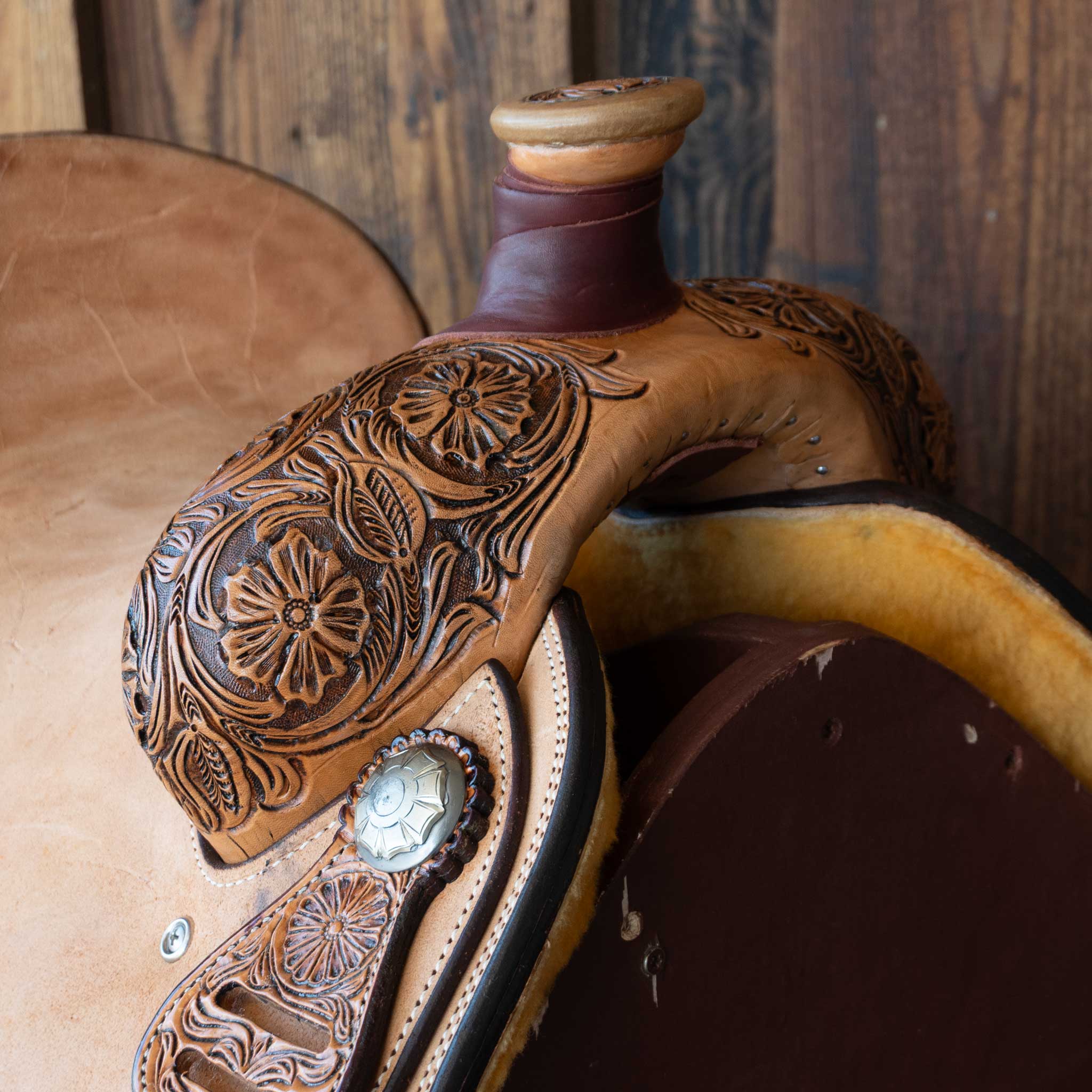 13" TESKEY'S CALF ROPING SADDLE - Image 2