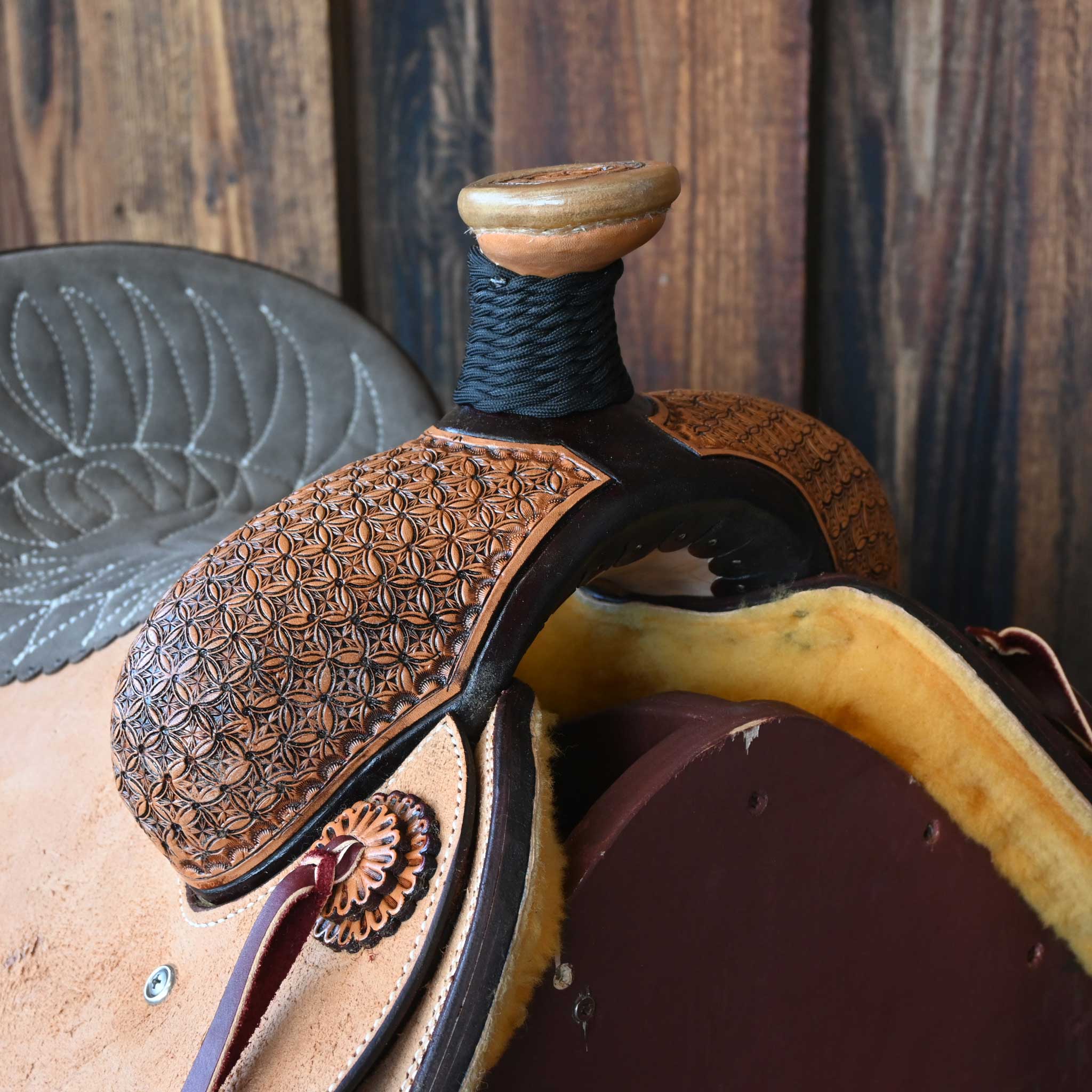 13" TESKEY'S TEAM ROPING SADDLE - Image 2
