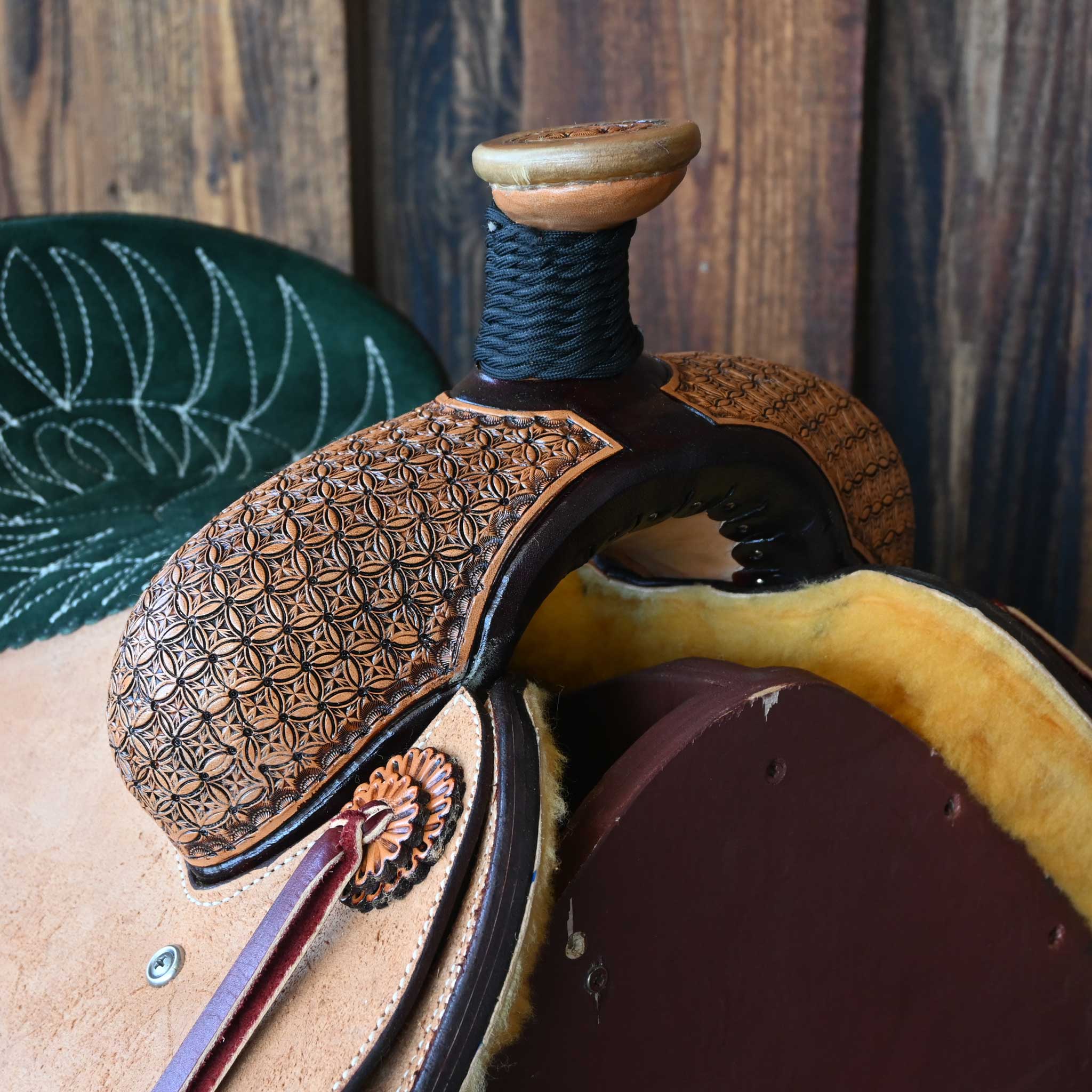13" TESKEY'S TEAM ROPING SADDLE - Image 2