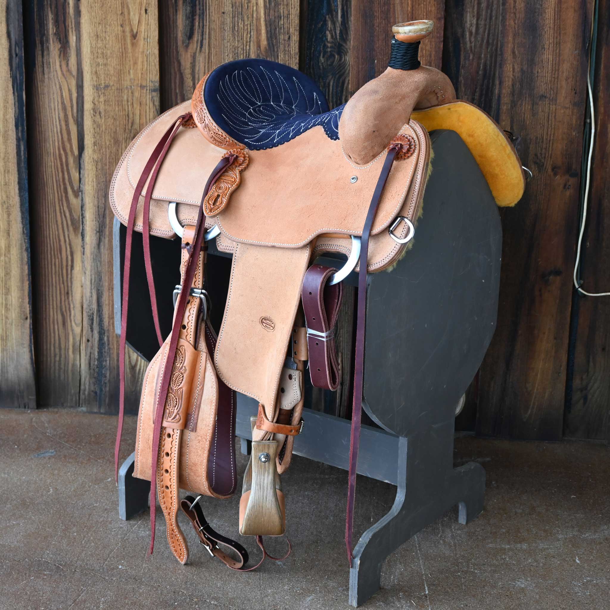 13" TESKEY'S TEAM ROPING SADDLE