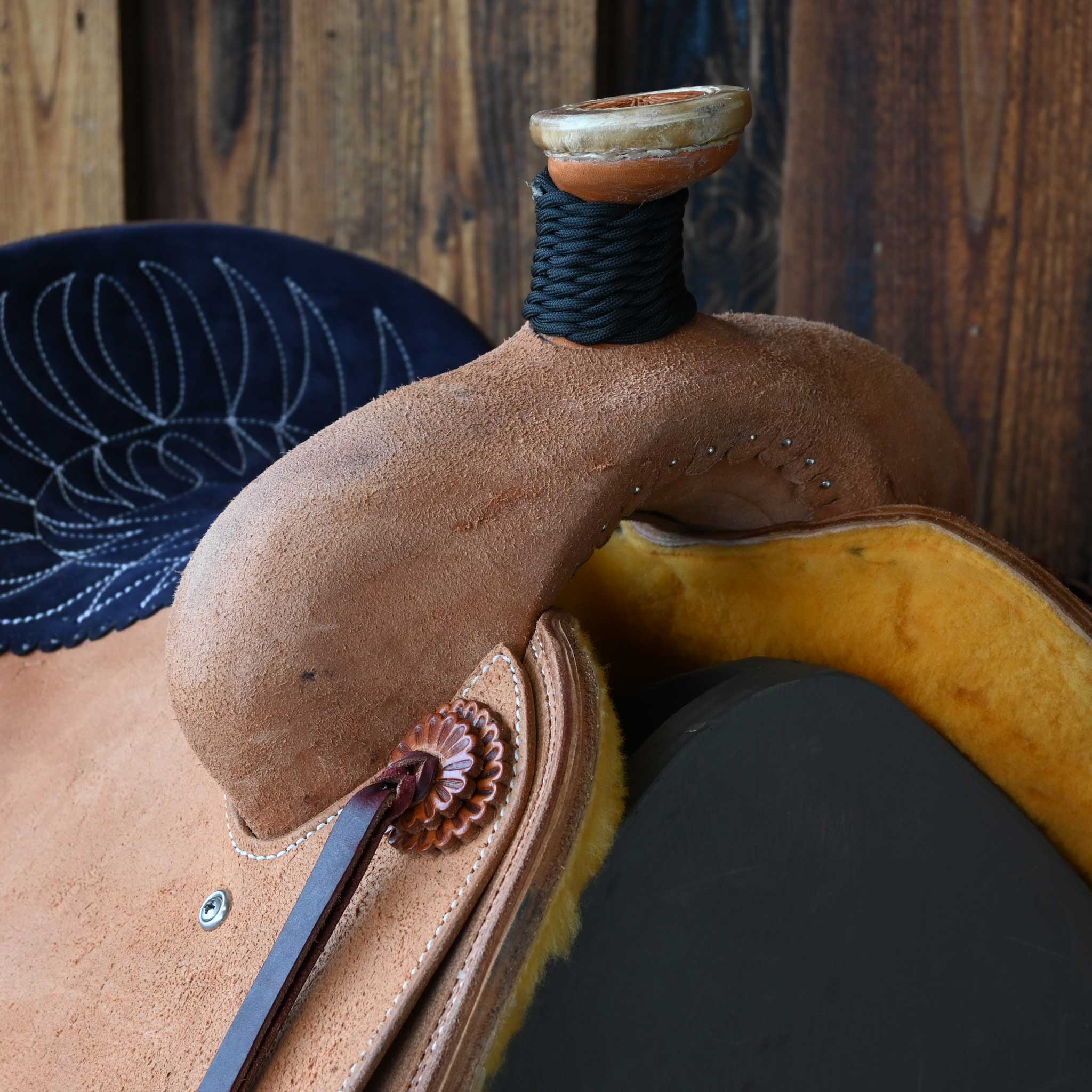 13" TESKEY'S TEAM ROPING SADDLE - Image 2