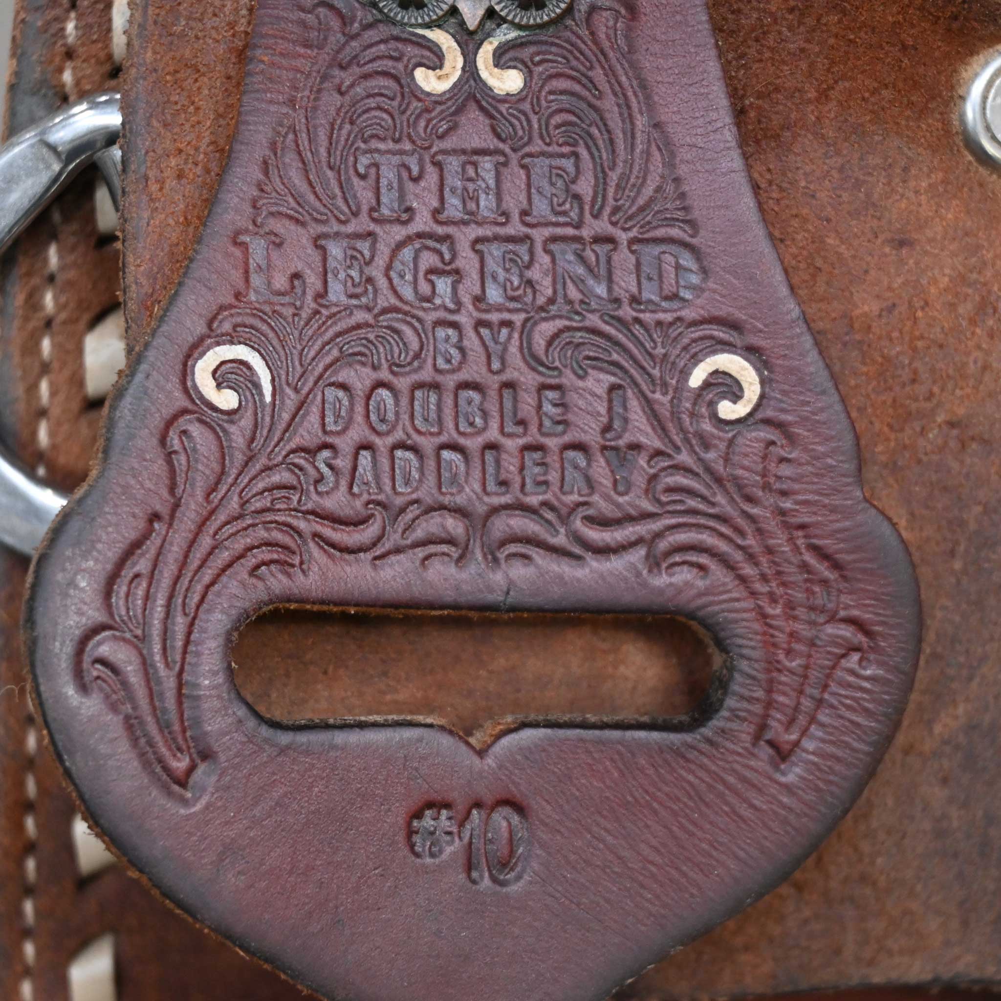 13" USED DOUBLE J THE LEGEND BARREL SADDLE - Image 4