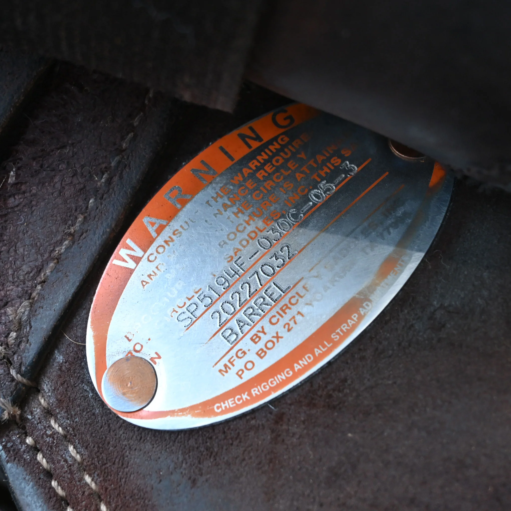 13" USED JEFF SMITH CIRCLE Y BARREL SADDLE - Image 4