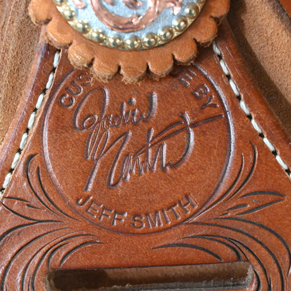 12.5" USED JEFF SMITH JACKIE GANTER BARREL SADDLE - Image 4