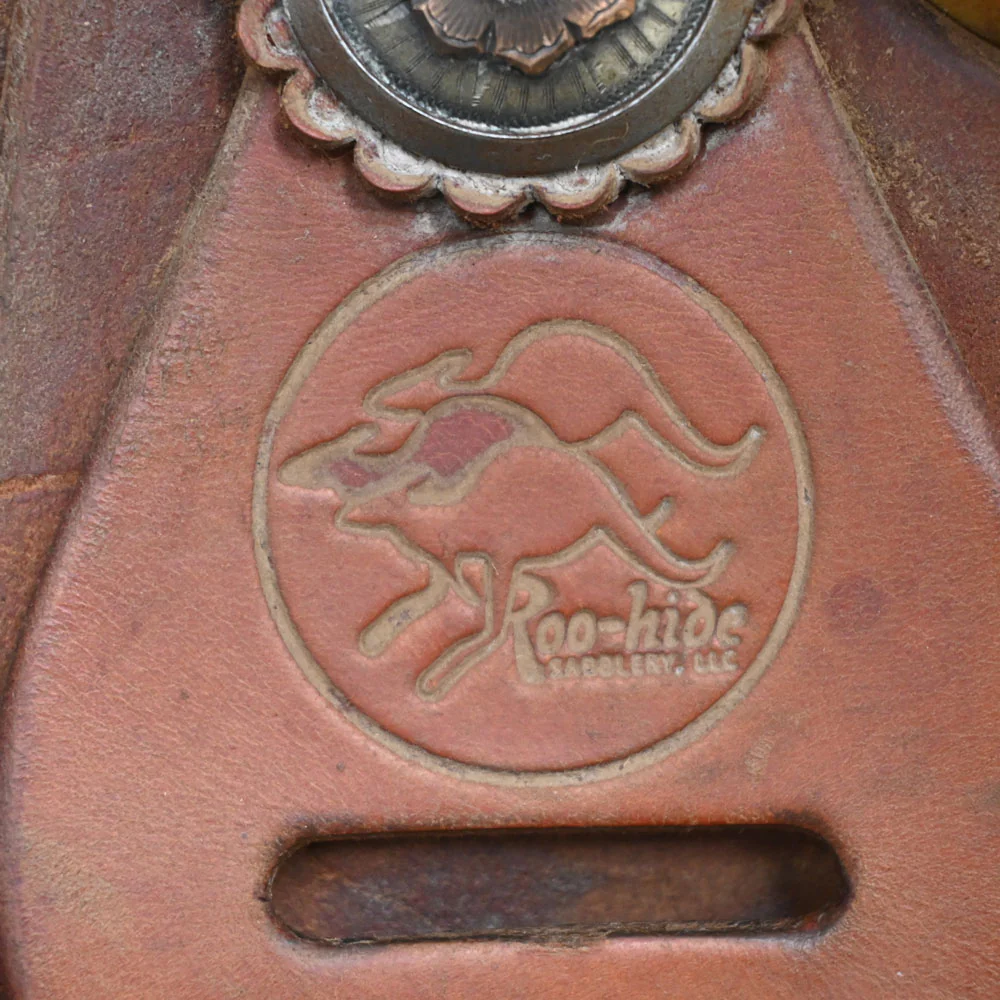 13" USED ROO HIDE BARREL SADDLE - Image 4