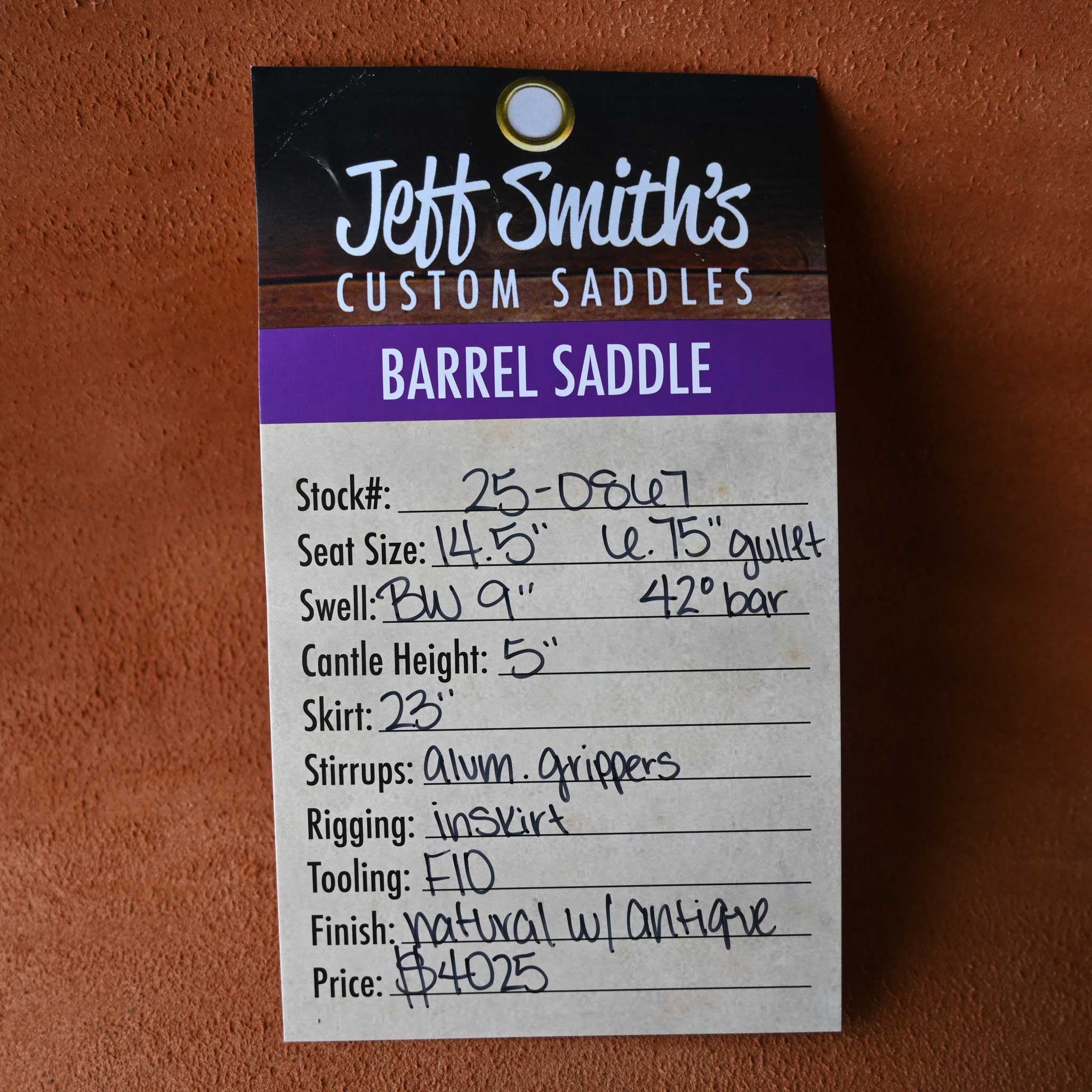 14.5" JEFF SMITH BARREL SADDLE - Image 3