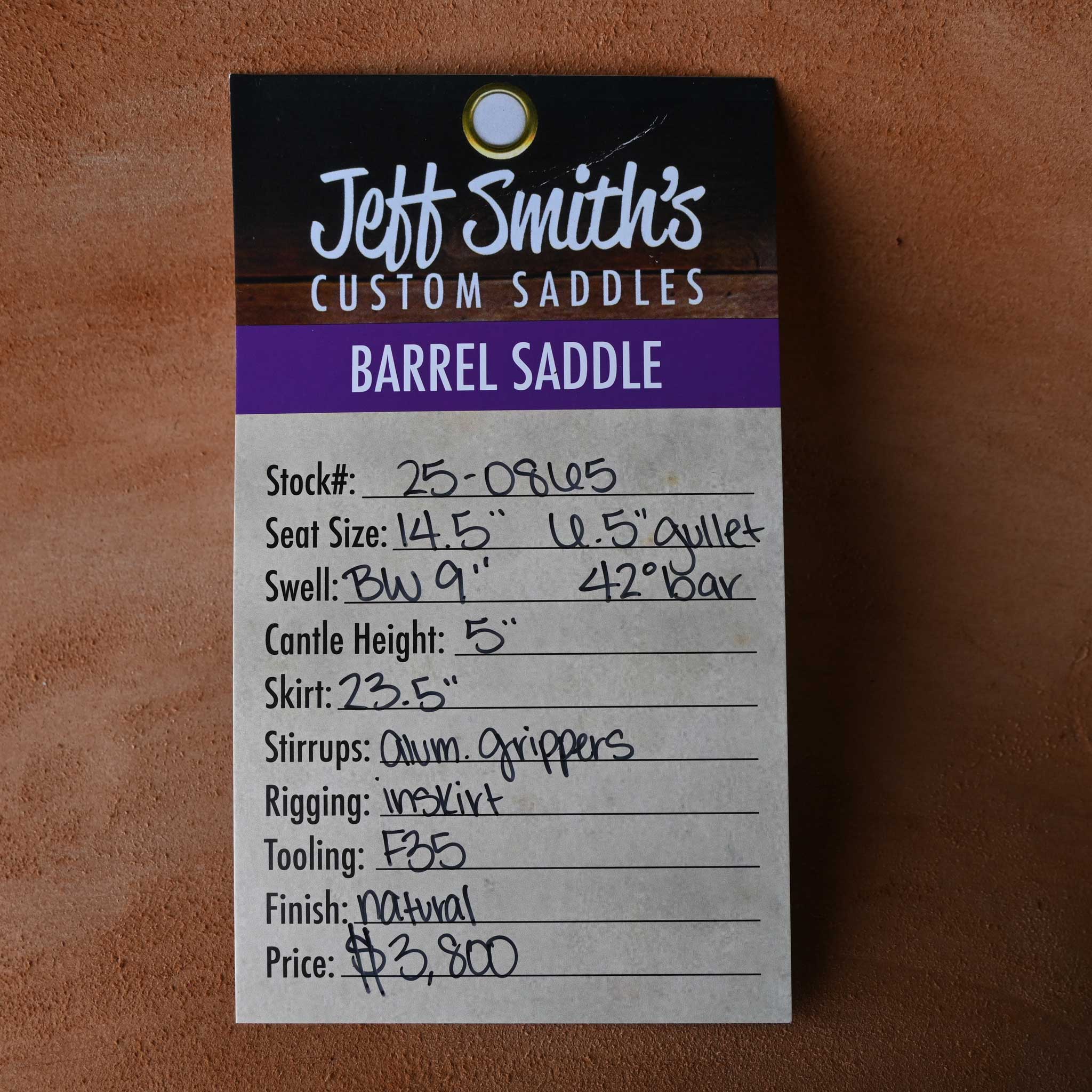 14.5" JEFF SMITH BARREL SADDLE - Image 3
