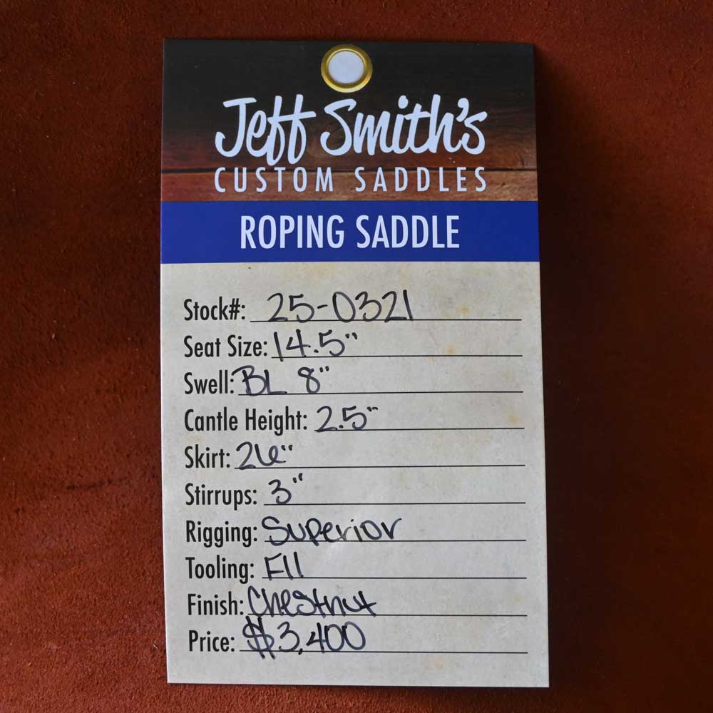 14.5" JEFF SMITH ROPING SADDLE - Image 3