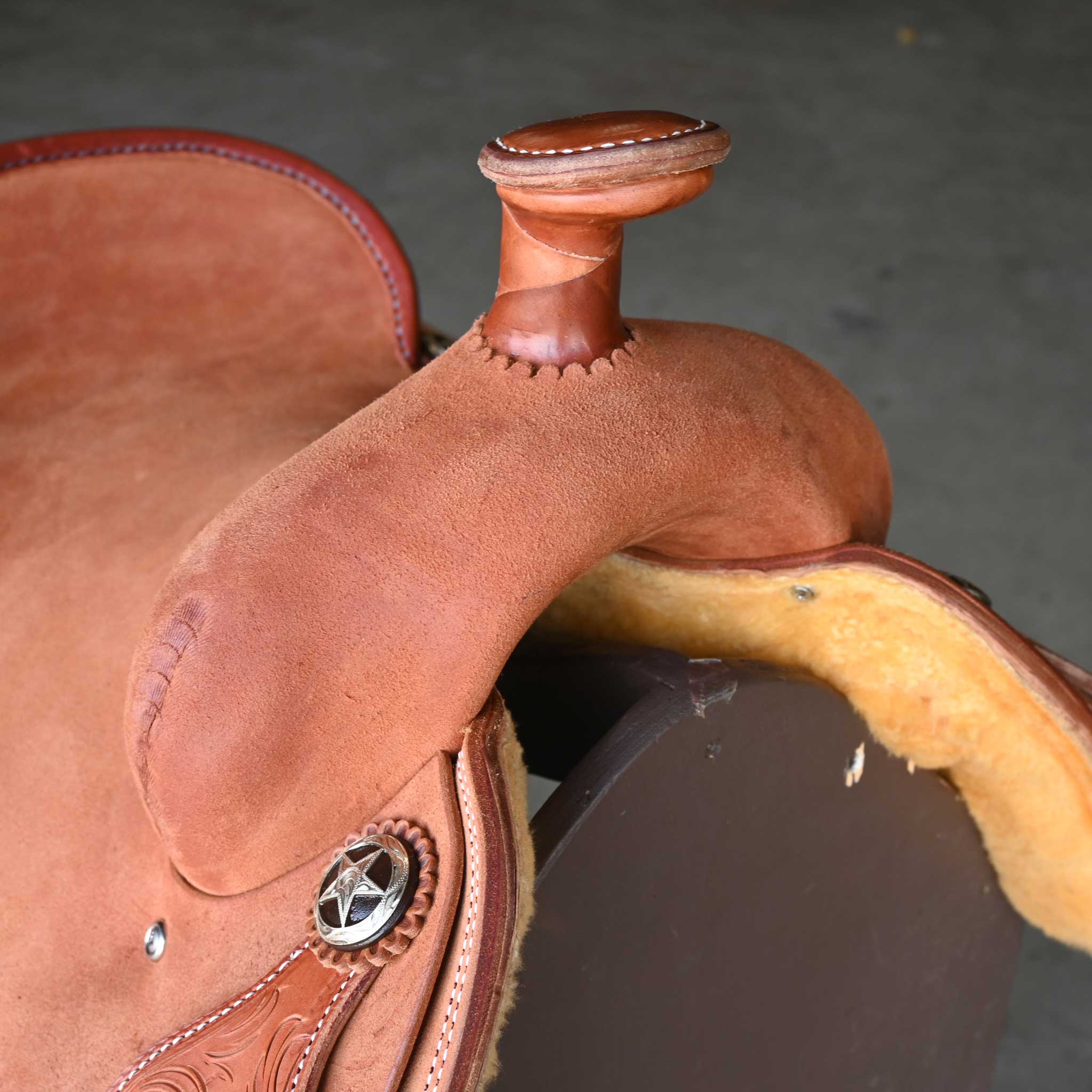 14.5" JEFF SMITH TEAM ROPING SADDLE - Image 2