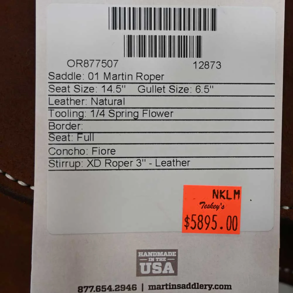 14.5" MARTIN ROPING SADDLE - Image 3