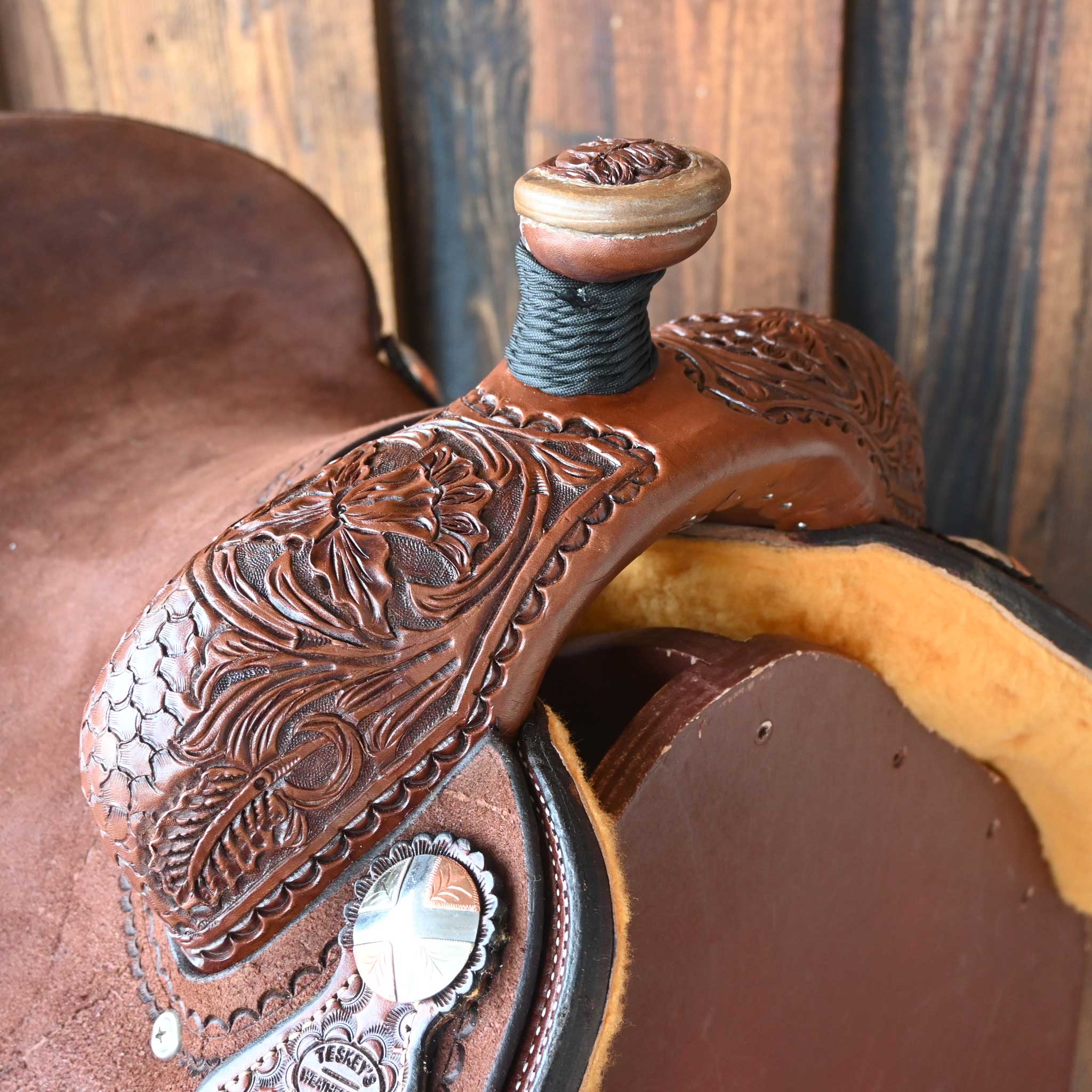 14.5" TESKEY'S CALF ROPING SADDLE - Image 2