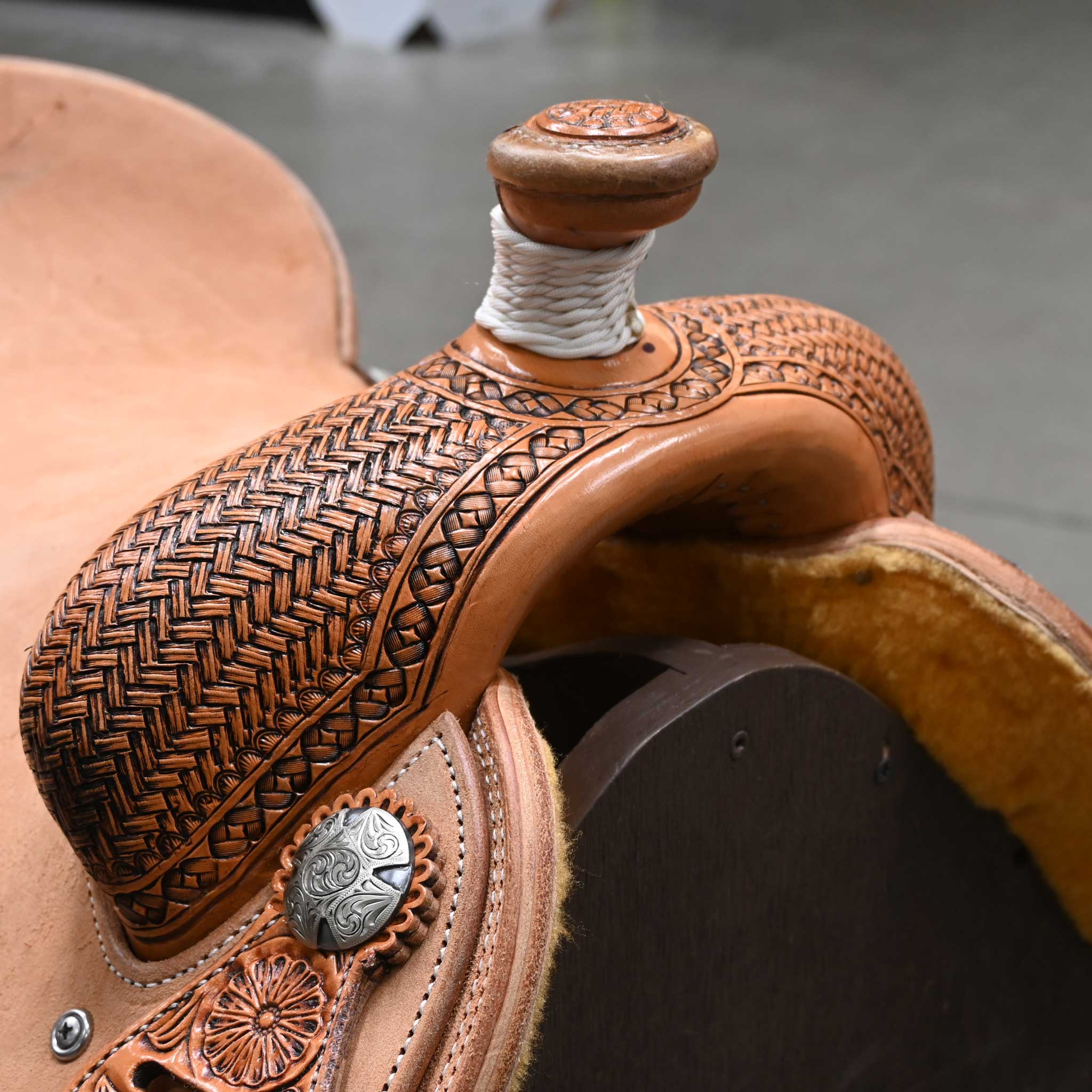 14.5" TESKEY'S CALF ROPING SADDLE - Image 2