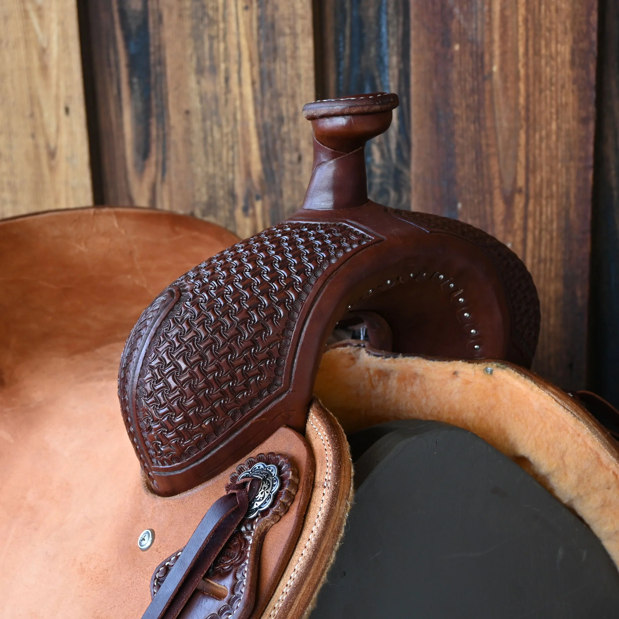 14.5" TESKEY'S RANCH CUTTER SADDLE - Image 2