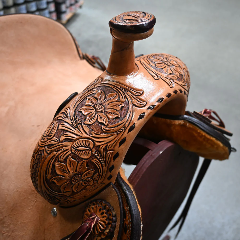 14.5" TESKEY'S PRO CUTTER RANCH CUTTER SADDLE - Image 2
