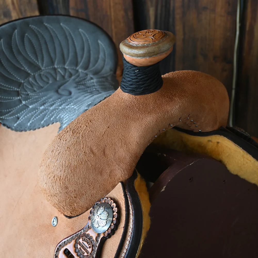 14.5" TESKEY'S TEAM ROPING SADDLE - Image 2